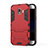 Silicone Matte Finish and Plastic Back Case with Stand for Samsung Galaxy J2 Pro (2018) J250F Red