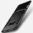 Silicone Matte Finish and Plastic Back Case with Stand for Samsung Galaxy S8 Black