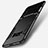 Silicone Matte Finish and Plastic Back Case with Stand for Samsung Galaxy S8 Plus Black