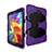 Silicone Matte Finish and Plastic Back Case with Stand for Samsung Galaxy Tab A6 10.1 SM-T580 SM-T585 Purple