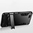 Silicone Matte Finish and Plastic Back Case with Stand for Xiaomi Mi Note 3 Black