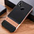Silicone Matte Finish and Plastic Back Case with Stand W01 for Huawei Nova 3e Gold and Black
