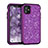 Silicone Matte Finish and Plastic Back Cover Case 360 Degrees Bling-Bling for Apple iPhone 11