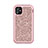 Silicone Matte Finish and Plastic Back Cover Case 360 Degrees Bling-Bling for Apple iPhone 11