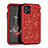 Silicone Matte Finish and Plastic Back Cover Case 360 Degrees Bling-Bling for Apple iPhone 11