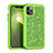 Silicone Matte Finish and Plastic Back Cover Case 360 Degrees Bling-Bling for Apple iPhone 11 Pro