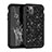 Silicone Matte Finish and Plastic Back Cover Case 360 Degrees Bling-Bling for Apple iPhone 11 Pro Max Black