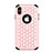 Silicone Matte Finish and Plastic Back Cover Case 360 Degrees Bling-Bling for Apple iPhone X