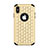 Silicone Matte Finish and Plastic Back Cover Case 360 Degrees Bling-Bling for Apple iPhone Xs Gold and Black