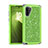 Silicone Matte Finish and Plastic Back Cover Case 360 Degrees Bling-Bling for Samsung Galaxy Note 10 5G Green