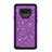 Silicone Matte Finish and Plastic Back Cover Case 360 Degrees Bling-Bling for Samsung Galaxy Note 9 Purple