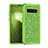 Silicone Matte Finish and Plastic Back Cover Case 360 Degrees Bling-Bling for Samsung Galaxy S10 Green