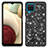 Silicone Matte Finish and Plastic Back Cover Case 360 Degrees Bling-Bling JX1 for Samsung Galaxy A12