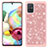Silicone Matte Finish and Plastic Back Cover Case 360 Degrees Bling-Bling JX1 for Samsung Galaxy A71 5G