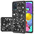 Silicone Matte Finish and Plastic Back Cover Case 360 Degrees Bling-Bling JX1 for Samsung Galaxy M40S