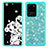 Silicone Matte Finish and Plastic Back Cover Case 360 Degrees Bling-Bling JX1 for Samsung Galaxy S20 Ultra 5G Cyan