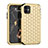 Silicone Matte Finish and Plastic Back Cover Case 360 Degrees Bling-Bling U01 for Apple iPhone 11 Gold and Black