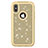 Silicone Matte Finish and Plastic Back Cover Case 360 Degrees Bling-Bling U01 for Apple iPhone X