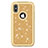 Silicone Matte Finish and Plastic Back Cover Case 360 Degrees Bling-Bling U01 for Apple iPhone X Gold