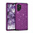 Silicone Matte Finish and Plastic Back Cover Case 360 Degrees Bling-Bling U01 for Samsung Galaxy Note 10 Plus 5G Purple