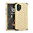 Silicone Matte Finish and Plastic Back Cover Case 360 Degrees Bling-Bling U01 for Samsung Galaxy Note 10 Plus Gold and Black