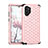Silicone Matte Finish and Plastic Back Cover Case 360 Degrees Bling-Bling U01 for Samsung Galaxy Note 10 Plus Pink