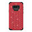 Silicone Matte Finish and Plastic Back Cover Case 360 Degrees Bling-Bling U01 for Samsung Galaxy Note 9 Red