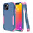 Silicone Matte Finish and Plastic Back Cover Case 360 Degrees for Apple iPhone 14 Plus Mixed