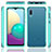 Silicone Matte Finish and Plastic Back Cover Case 360 Degrees for Samsung Galaxy M02