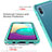 Silicone Matte Finish and Plastic Back Cover Case 360 Degrees for Samsung Galaxy M02