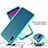 Silicone Matte Finish and Plastic Back Cover Case 360 Degrees for Samsung Galaxy M02