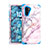 Silicone Matte Finish and Plastic Back Cover Case 360 Degrees for Samsung Galaxy Note 10 Blue