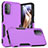 Silicone Matte Finish and Plastic Back Cover Case 360 Degrees MQ1 for Motorola Moto G31 Purple