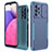 Silicone Matte Finish and Plastic Back Cover Case 360 Degrees MQ1 for Samsung Galaxy A33 5G Sky Blue