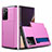 Silicone Matte Finish and Plastic Back Cover Case 360 Degrees N01 for Samsung Galaxy Note 20 Ultra 5G Pink