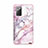 Silicone Matte Finish and Plastic Back Cover Case 360 Degrees N02 for Samsung Galaxy Note 20 5G Pink