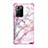 Silicone Matte Finish and Plastic Back Cover Case 360 Degrees N02 for Samsung Galaxy Note 20 Ultra 5G Hot Pink