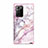 Silicone Matte Finish and Plastic Back Cover Case 360 Degrees N02 for Samsung Galaxy Note 20 Ultra 5G Pink