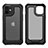Silicone Matte Finish and Plastic Back Cover Case 360 Degrees R02 for Apple iPhone 12
