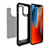 Silicone Matte Finish and Plastic Back Cover Case 360 Degrees R02 for Apple iPhone 12