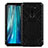 Silicone Matte Finish and Plastic Back Cover Case 360 Degrees R02 for Xiaomi Redmi Note 8 Pro Black