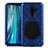 Silicone Matte Finish and Plastic Back Cover Case 360 Degrees R02 for Xiaomi Redmi Note 8 Pro Blue