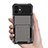 Silicone Matte Finish and Plastic Back Cover Case 360 Degrees R03 for Apple iPhone 12