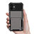 Silicone Matte Finish and Plastic Back Cover Case 360 Degrees R03 for Apple iPhone 12 Mini