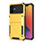 Silicone Matte Finish and Plastic Back Cover Case 360 Degrees R03 for Apple iPhone 12 Mini Yellow