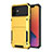 Silicone Matte Finish and Plastic Back Cover Case 360 Degrees R03 for Apple iPhone 12 Yellow