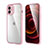 Silicone Matte Finish and Plastic Back Cover Case 360 Degrees R05 for Apple iPhone 12 Mini