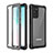 Silicone Matte Finish and Plastic Back Cover Case 360 Degrees U01 for Samsung Galaxy Note 20 5G Black