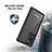 Silicone Matte Finish and Plastic Back Cover Case 360 Degrees U01 for Samsung Galaxy Note 20 Ultra 5G Black