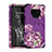 Silicone Matte Finish and Plastic Back Cover Case 360 Degrees U01 for Samsung Galaxy Note 9 Purple